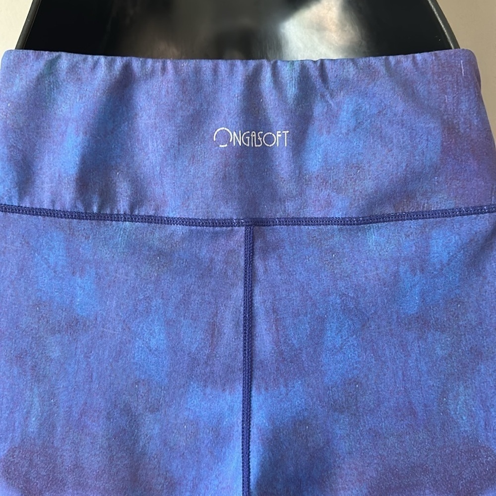 Ongasoft Colorful Abstract Print yoga Leggings medium - Picture 5 of 10